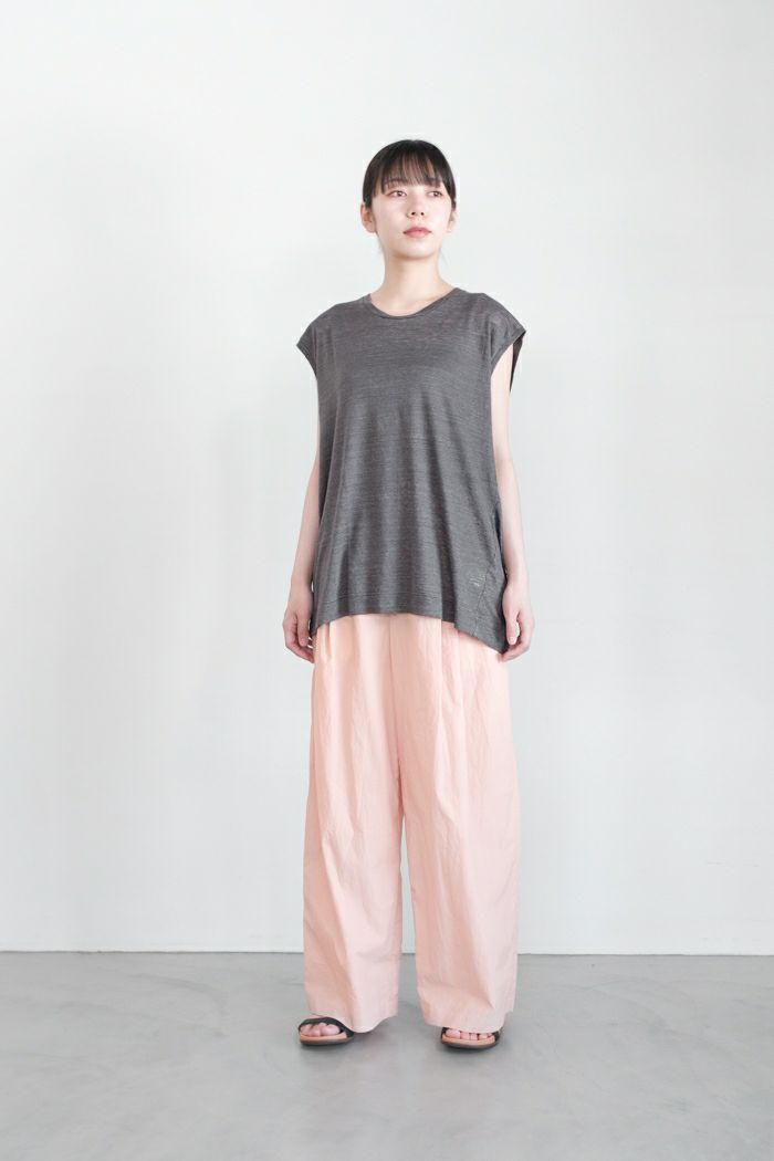 suzuki takayuki スズキタカユキ linen tank top(24SS) | T.T.