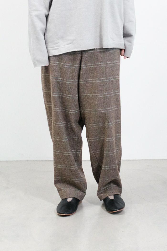 Dulcamara ドゥルカマラ オーバーラップチェックラップパンツ