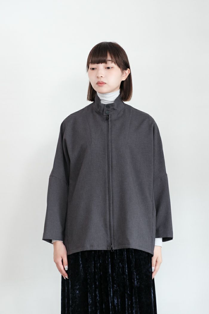❁サンタフェ·裏ボアコート・Ⓕオーバーサイズ黒×生成りベージュ 