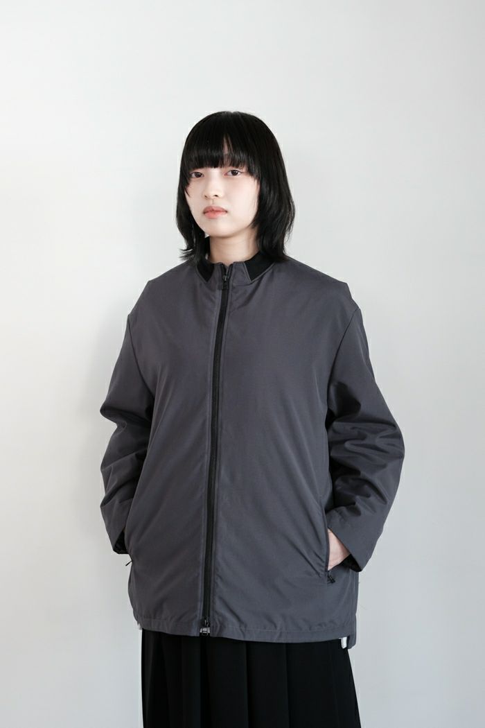 NO CONTROL AIR ノーコントロールエアー <br>ポリエステルリンクルタフタ中綿仕立 リブカラーブルゾン(24AW)