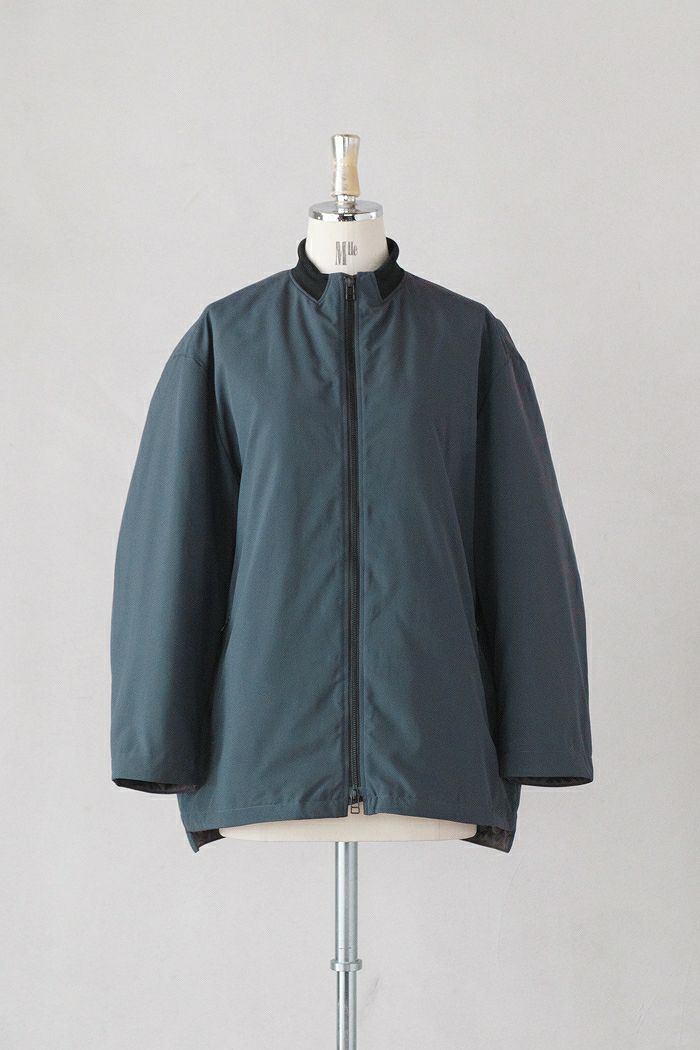 NO CONTROL AIR ノーコントロールエアー <br>ポリエステルリンクルタフタ中綿仕立 リブカラーブルゾン(24AW)