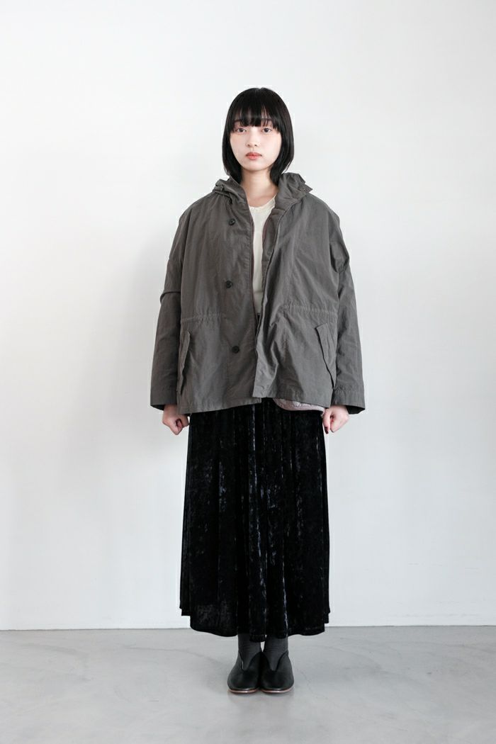 FIRMUM フィルマム <br>ナイロンタッサーガーメントダイ ショートモッズコート(24AW/basic)