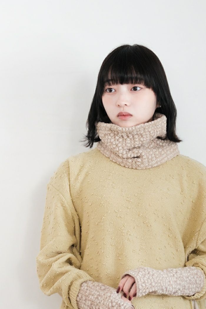 Dulcamara ドゥルカマラ <br>凸凹ウールネックウォーマー(24AW)