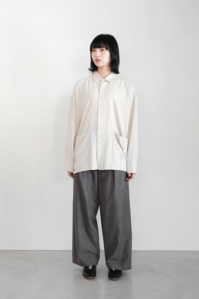 Dulcamara ドゥルカマラ コードポケットロングSLシャツ-P(24AW