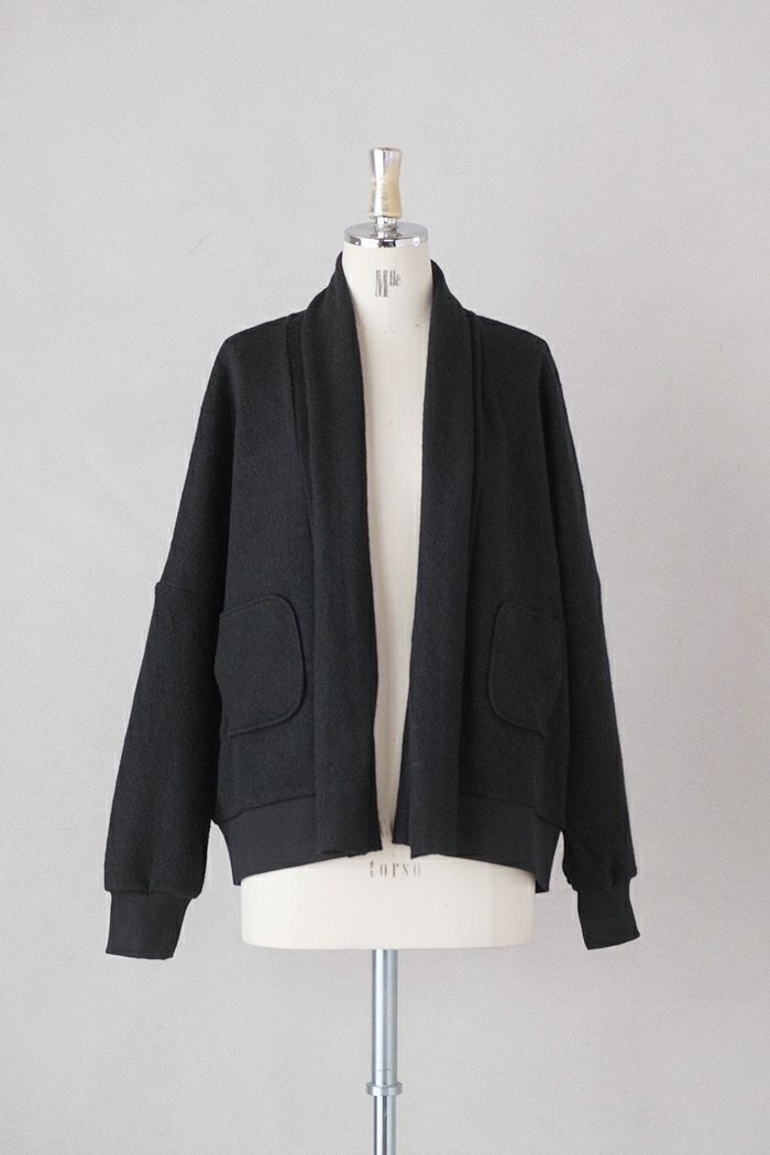 MAGALI マガリ <br>コットンウールニット・ショールカーディガン(24AW)