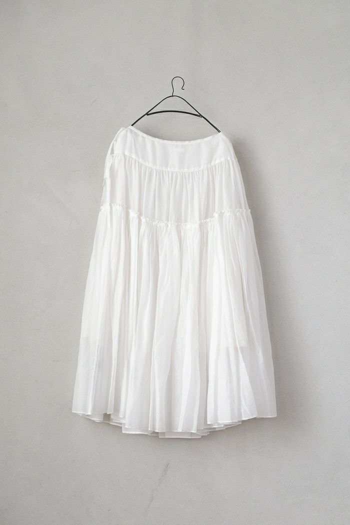 Heriter エリテ cotton organdy skirt(24AW) | T.T. GARRET