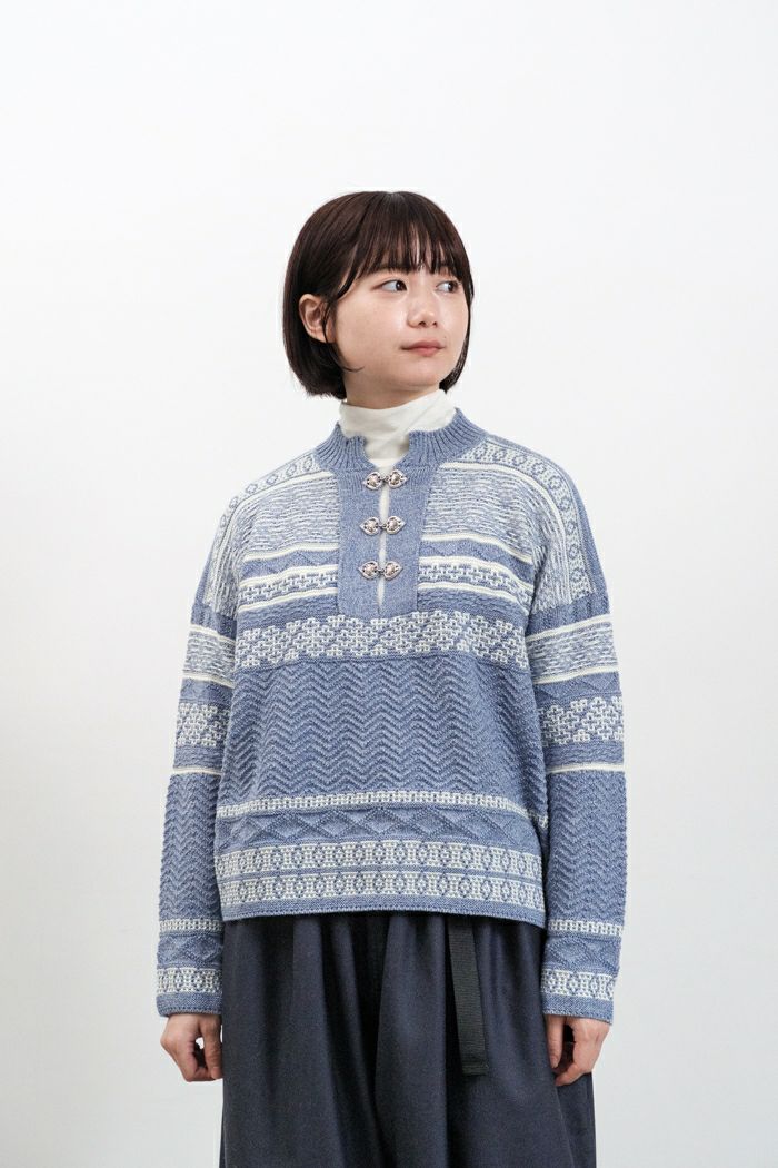 ASEEDONCLOUD アシードンクラウド Sankayo nordic knit P/O(24AW) | T.T. GARRET