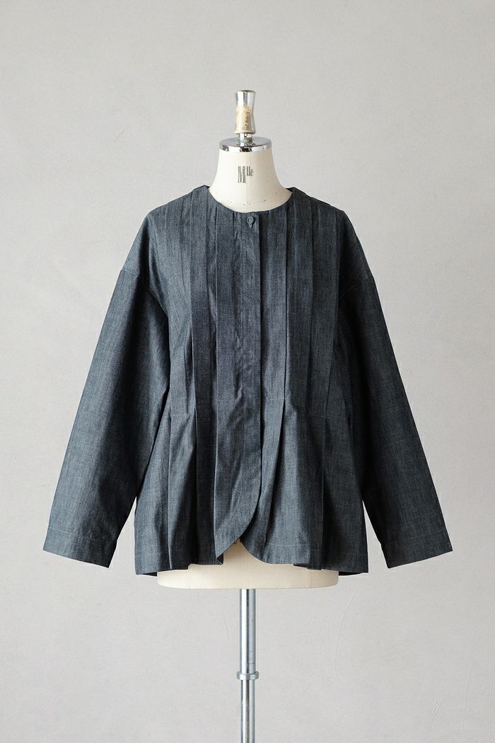 MAGALI マガリ インディゴコットン・タックジャケット(24AW