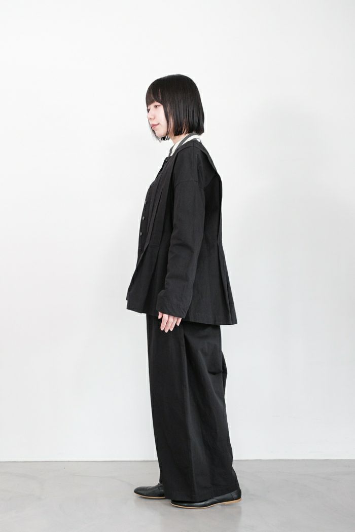 MAGALI マガリ スラブコットンリネン・タックジャケット(24AW) | T.T.