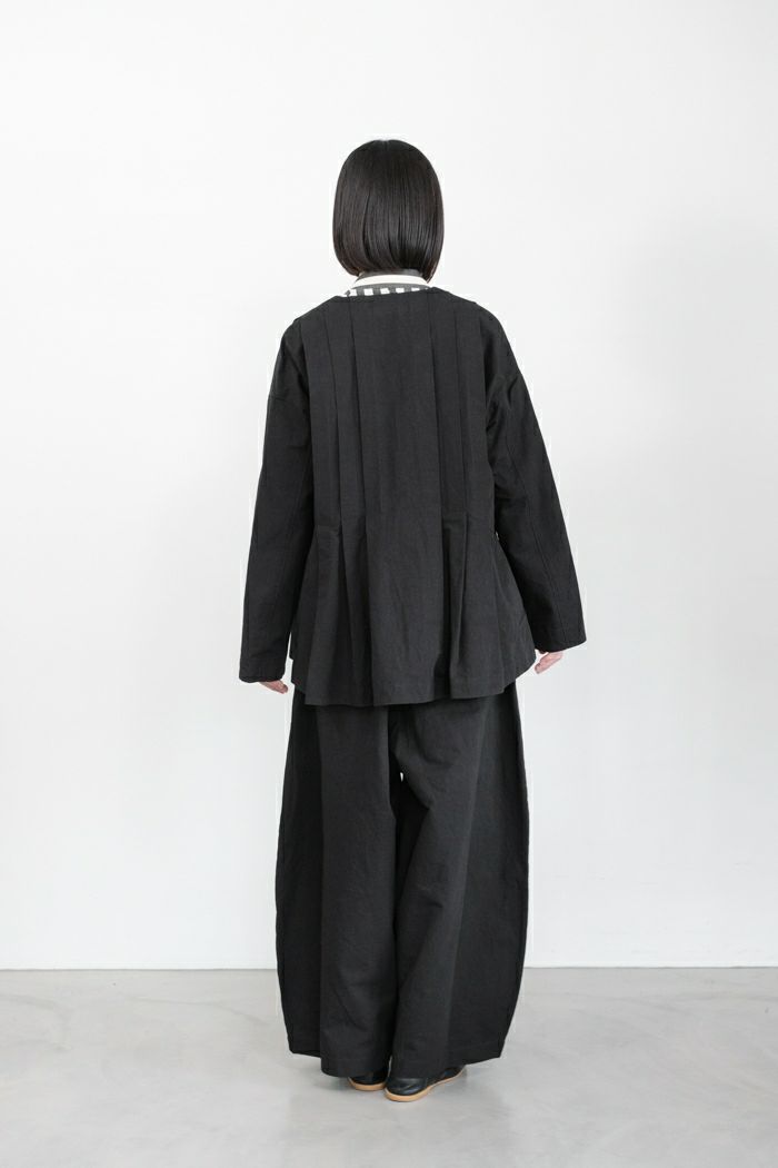 MAGALI マガリ スラブコットンリネン・タックジャケット(24AW) | T.T.