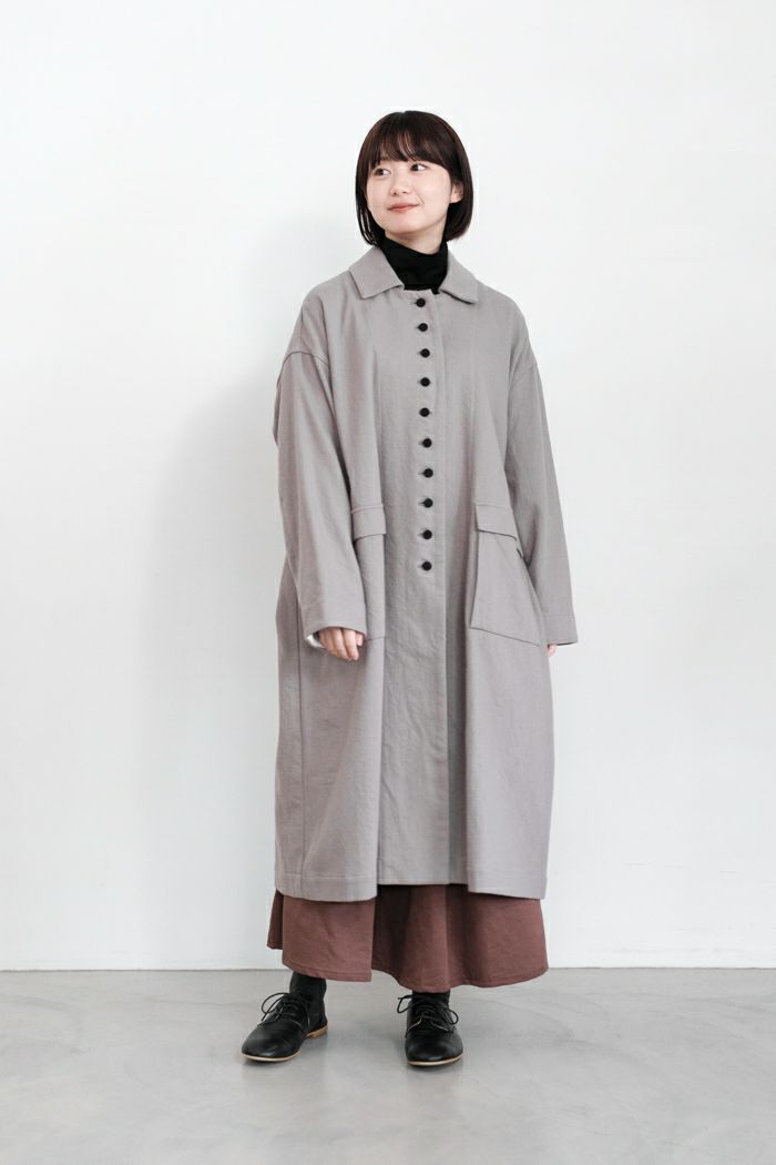 MAGALI マガリ オーガニックコットン・ステンカラーコート(24AW