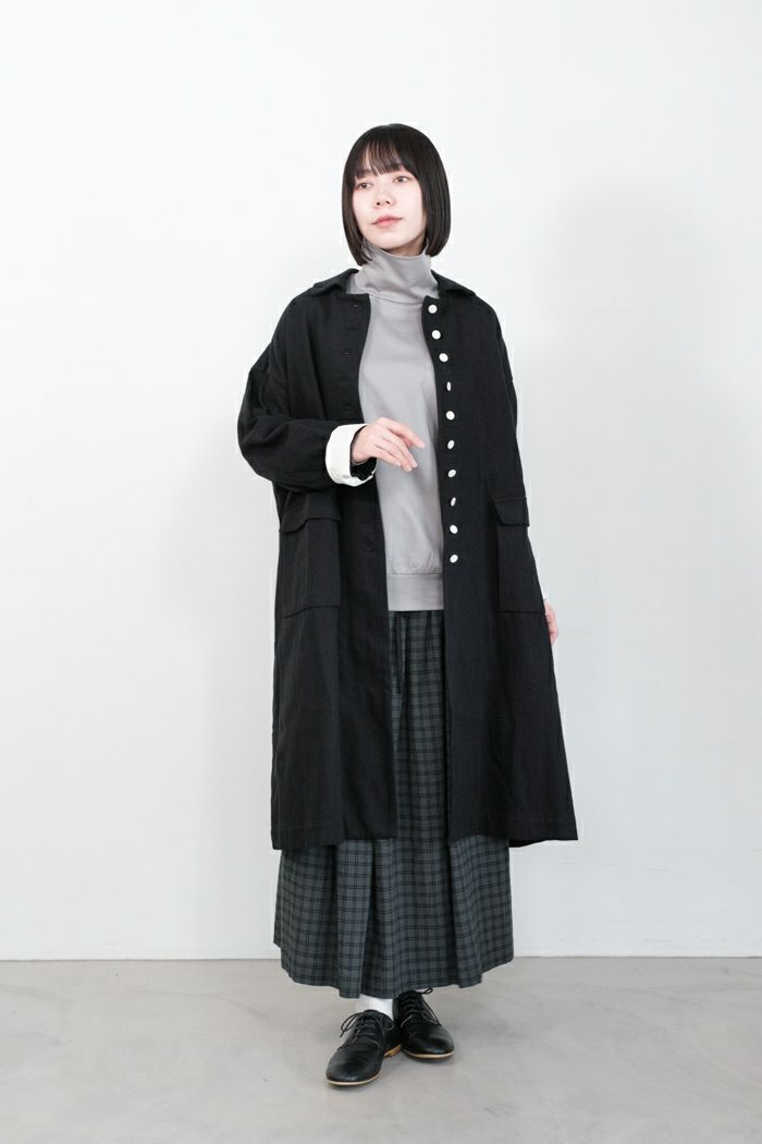 MAGALI マガリ オーガニックコットン・ステンカラーコート(24AW