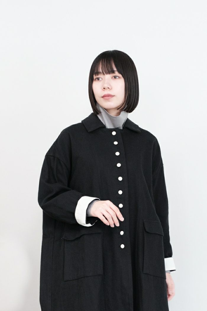 MAGALI マガリ オーガニックコットン・ステンカラーコート(24AW