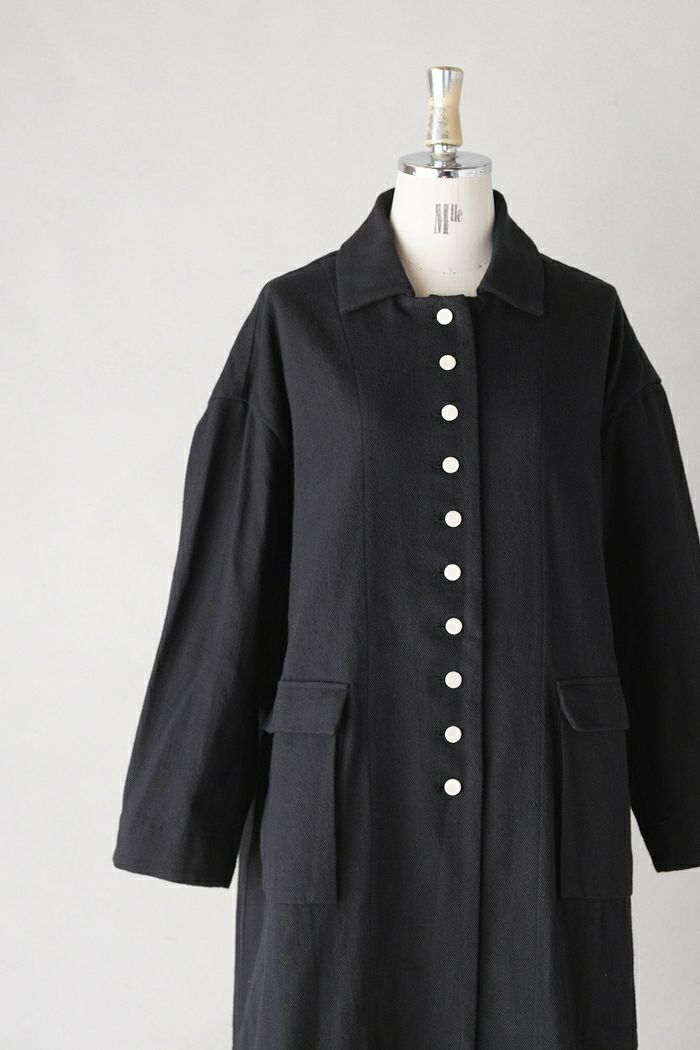 MAGALI マガリ オーガニックコットン・ステンカラーコート(24AW