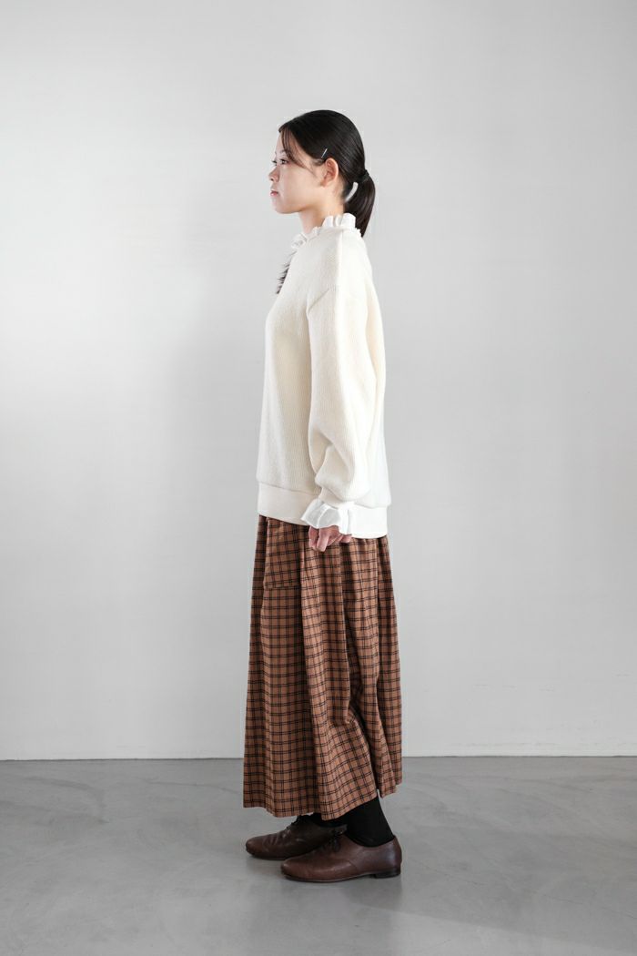 新品 MAGALI マガリ リネンスカート MAGALI（マガリ） | RONDリネン・サイドボタンスカート (ナチュラル