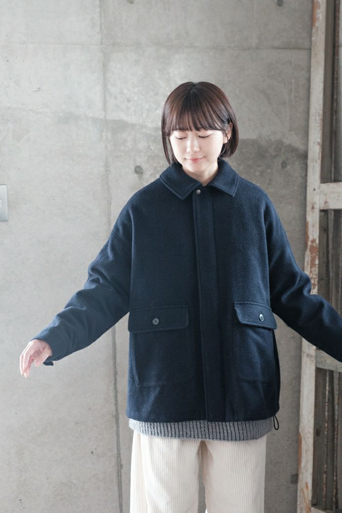 PAR ICI パーリッシィ ソフトメルトンZIPコート(24AW) | T.T. GARRET