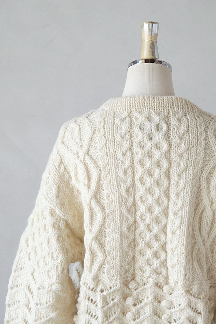 yuni ユニ ネパールハンドニット ショート丈カーディガン(24AW) | T.T.