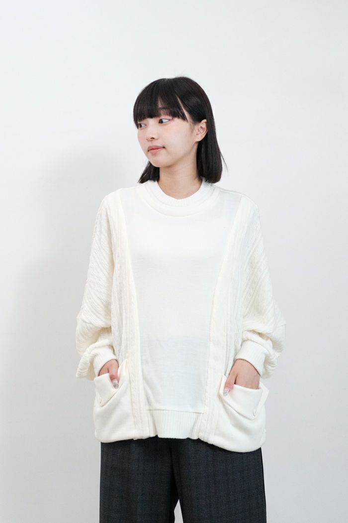 ベッドサイドドラマ 化け ウインクアシンメトリーパンツ 黒 