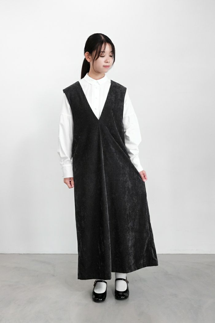 yuni ユニ <BR>R/Pe/Cシャーベット ジャンパースカート(24AW)