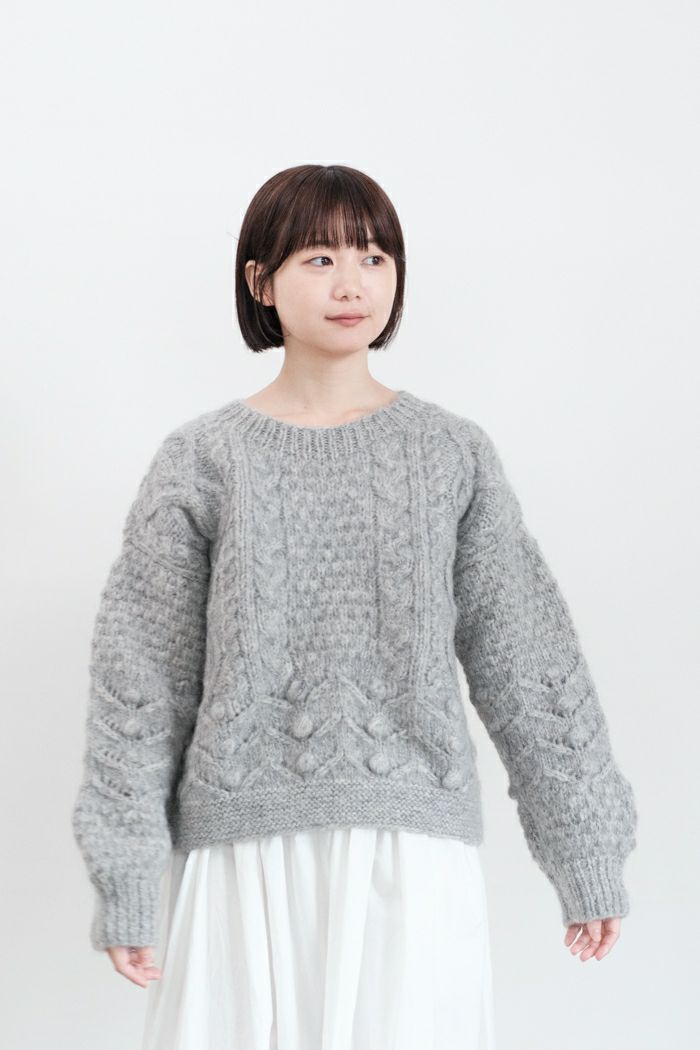 yuni ユニ ネパールハンドニット ショート丈カーディガン(24AW) | T.T. GARRET