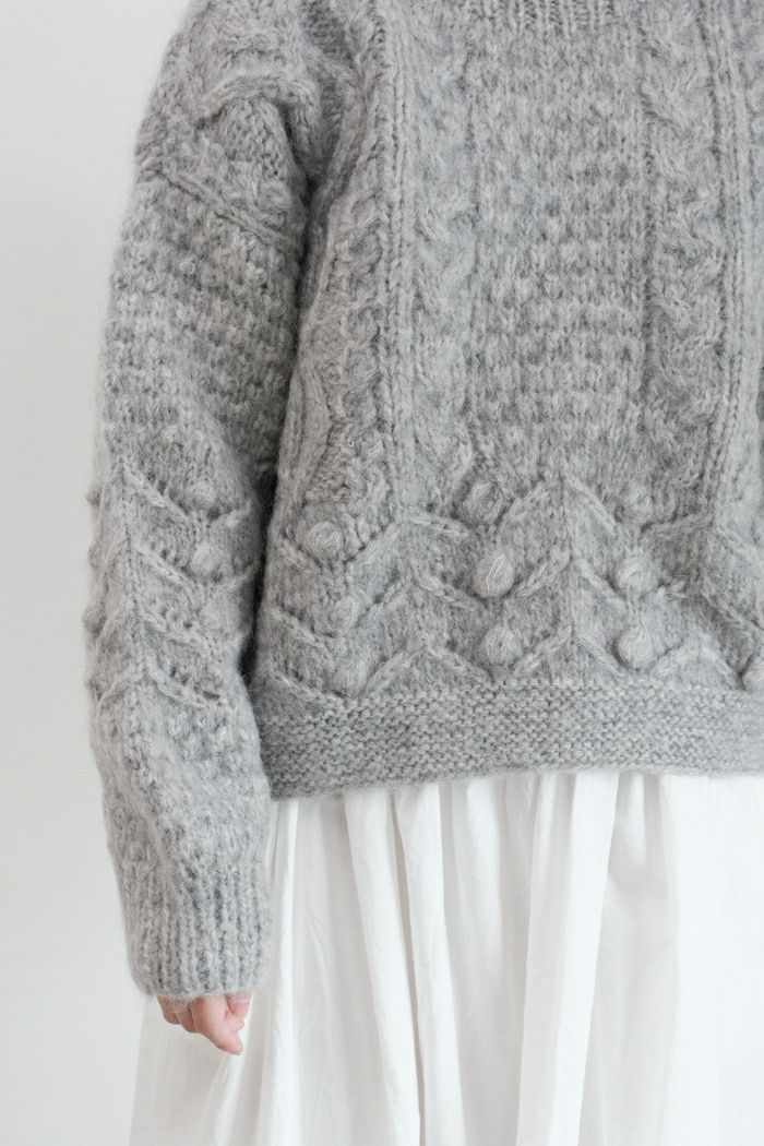 yuni ユニ ネパールハンドニット 起毛ラージプルオーバー(24AW) | T.T.