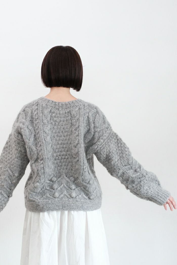 yuni ユニ ネパールハンドニット 起毛ラージプルオーバー(24AW) | T.T.