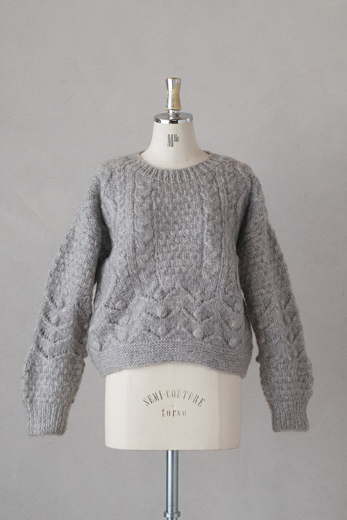 yuni ユニ ネパールハンドニット 起毛ラージプルオーバー(24AW) | T.T.