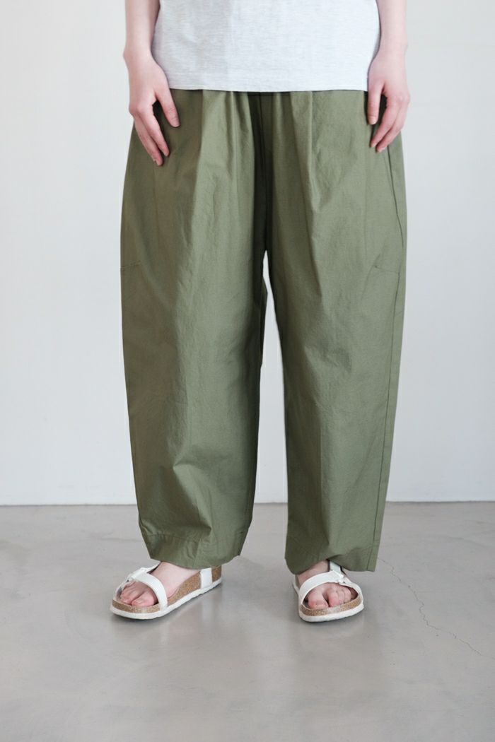 bulle de savon ビュルデサボン <br>馬布タックパンツ02(25SS)