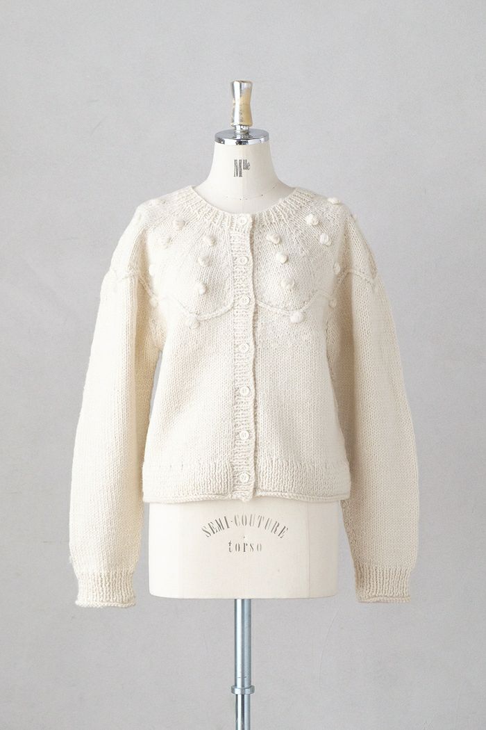 bulle de savon ビュルデサボン <br>ジグザグ求心カーディガン(24AW)