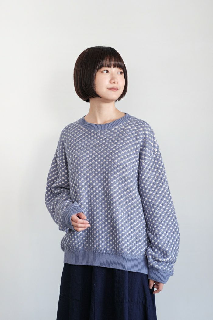 bulle de savon ビュルデサボン <br>C/Ac amiami KN プルオーバー(24AW)
