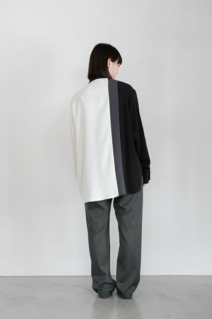 CULLNI クルニ Double Satin Bio Color Zip Shirt(24AW) | T.T. GARRET