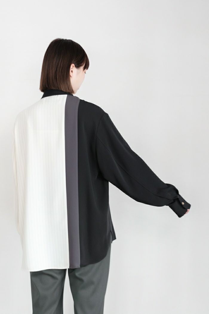 CULLNI クルニ Double Satin Bio Color Zip Shirt(24AW) | T.T.