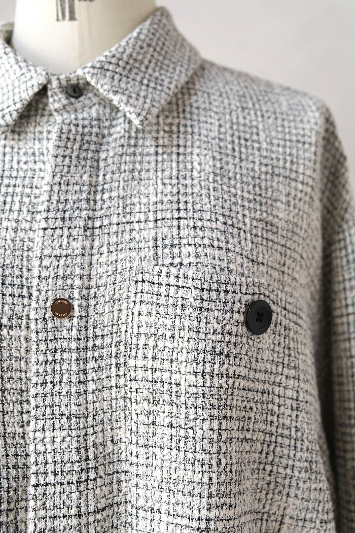 CULLNI クルニ Butcher Tweed Big Pocket Shirt(24AW) | T.T. GARRET