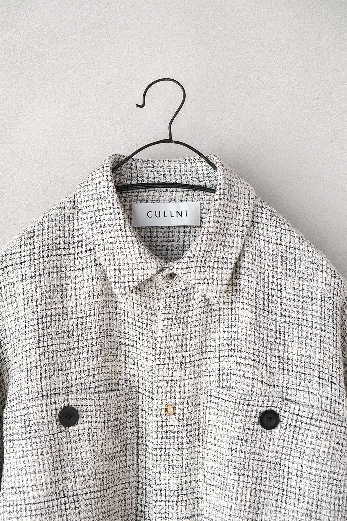 CULLNI クルニ Butcher Tweed Big Pocket Shirt(24AW) | T.T. GARRET