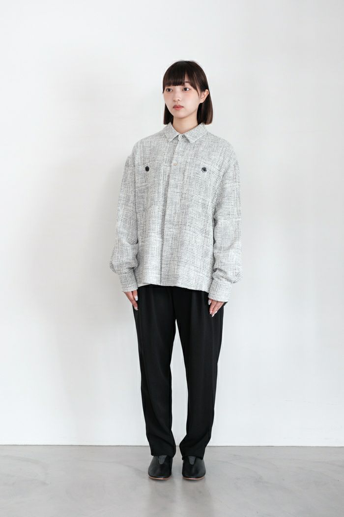 CULLNI クルニ Butcher Tweed Big Pocket Shirt(24AW) | T.T. GARRET