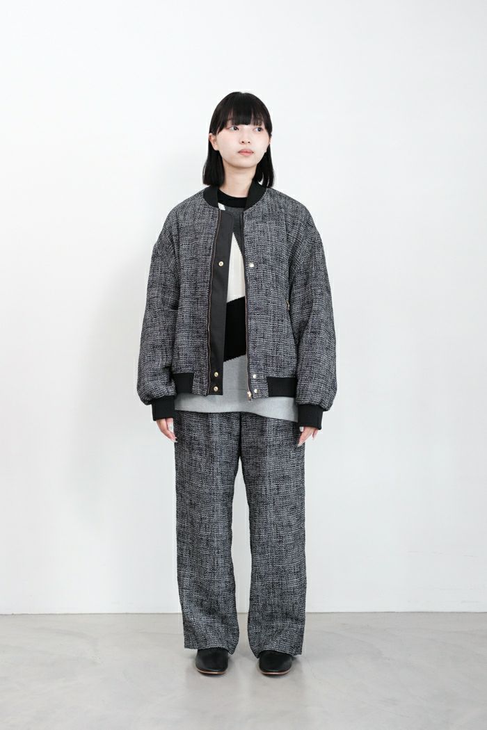 CULLNI クルニ Butcher Tweed MA-1(24AW) | T.T. GARRET CULLNI クルニ Butcher Tweed MA-1(24AW) | T.T. GARRET