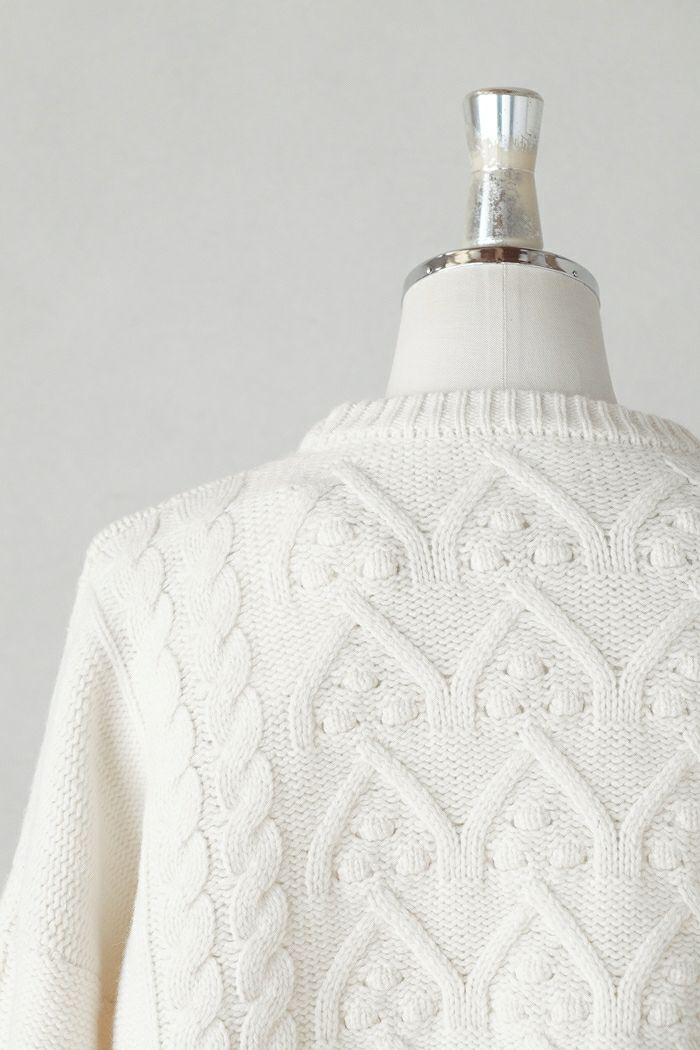 Laboratory ラボレイトリー VOLUME SLEEVE ARAN KNIT PULL OVER(24AW