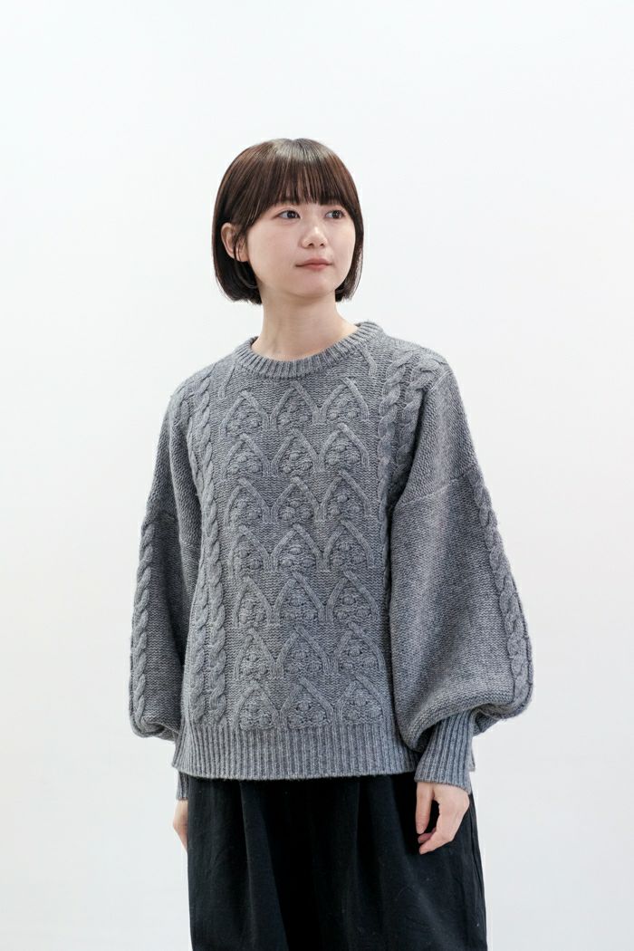 Laboratory ラボレイトリー VOLUME SLEEVE ARAN KNIT PULL OVER(24AW