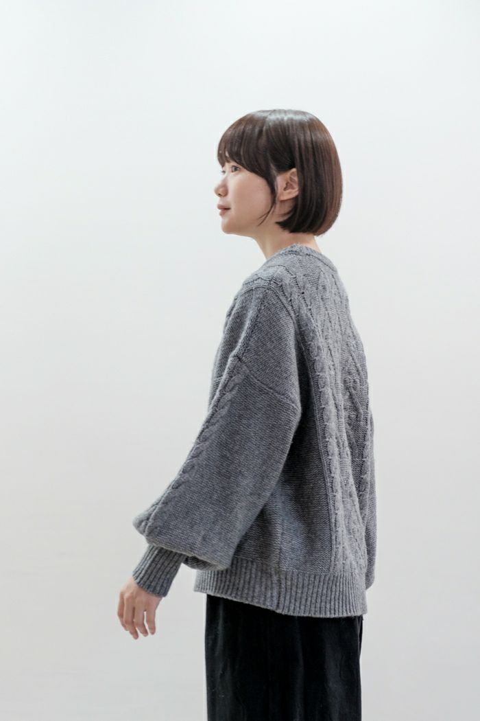 Laboratory ラボレイトリー VOLUME SLEEVE ARAN KNIT PULL OVER(24AW