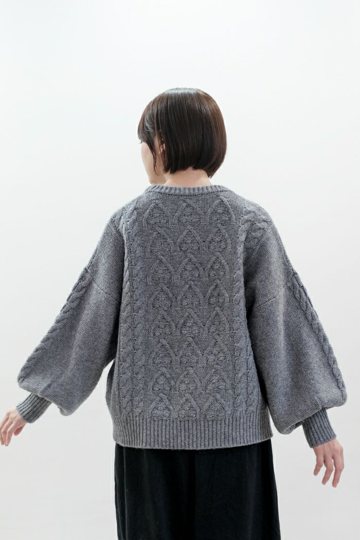 Laboratory ラボレイトリー VOLUME SLEEVE ARAN KNIT PULL OVER(24AW