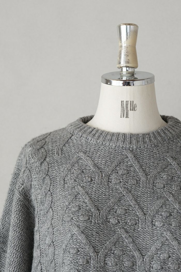 Laboratory ラボレイトリー VOLUME SLEEVE ARAN KNIT PULL OVER(24AW