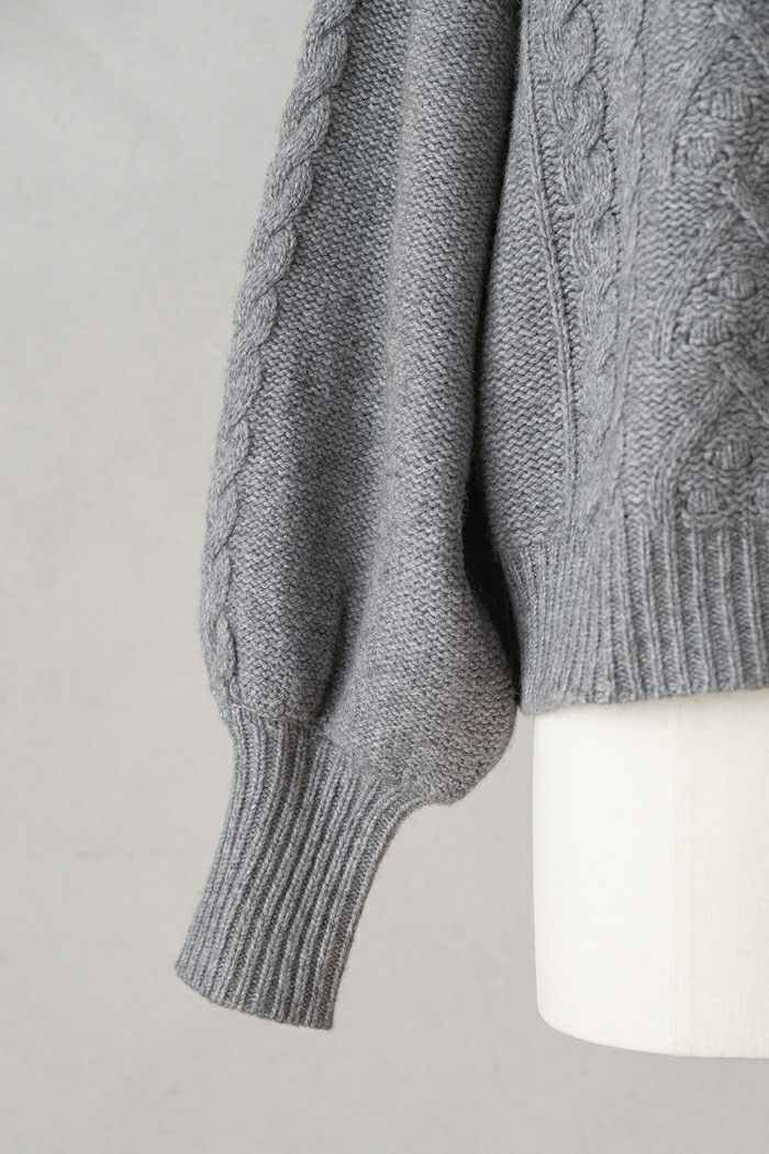 Laboratory ラボレイトリー VOLUME SLEEVE ARAN KNIT PULL OVER(24AW