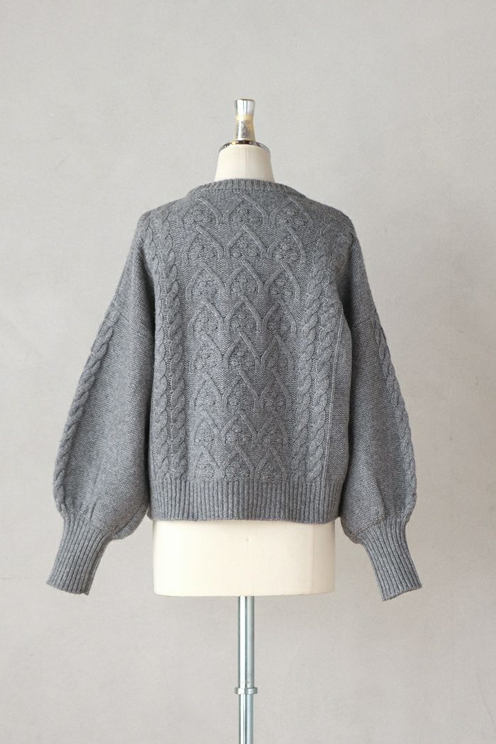 Laboratory ラボレイトリー VOLUME SLEEVE ARAN KNIT PULL OVER(24AW
