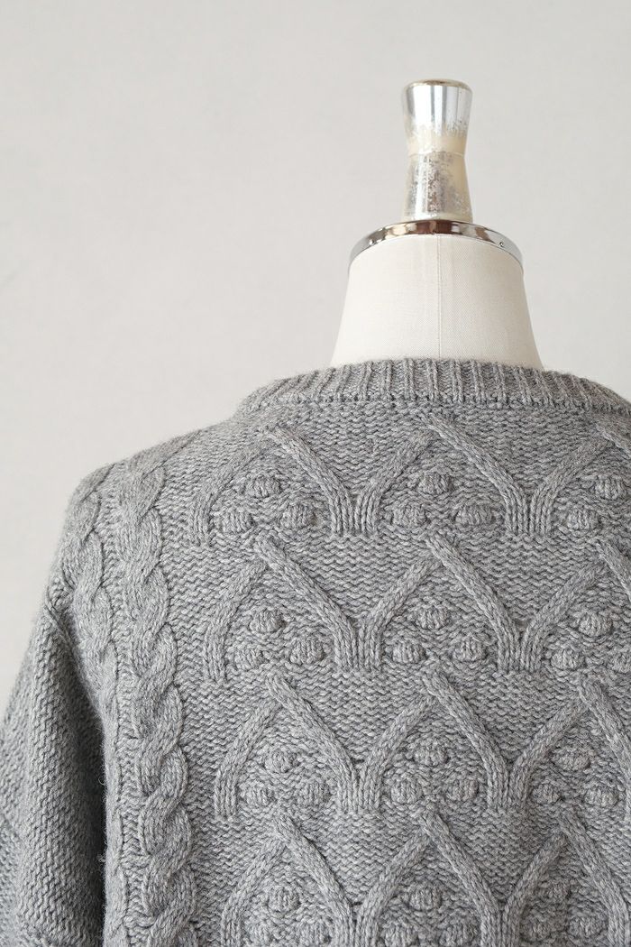 Laboratory ラボレイトリー VOLUME SLEEVE ARAN KNIT PULL OVER(24AW