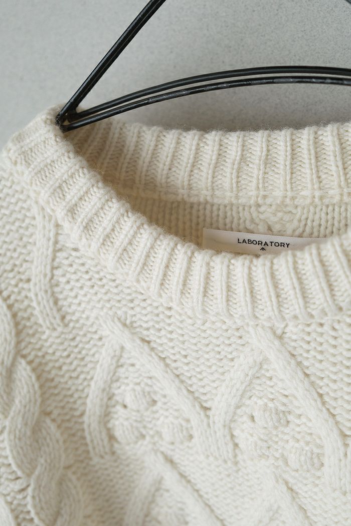 Laboratory ラボレイトリー VOLUME SLEEVE ARAN KNIT PULL OVER(24AW