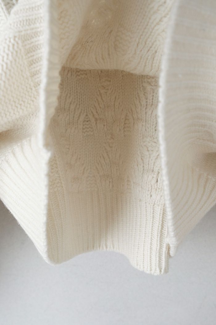 Laboratory ラボレイトリー VOLUME SLEEVE ARAN KNIT PULL OVER(24AW