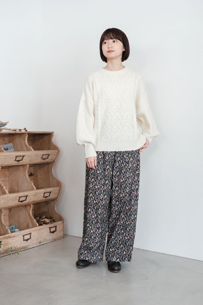 Laboratory ラボレイトリー VOLUME SLEEVE ARAN KNIT PULL OVER(24AW