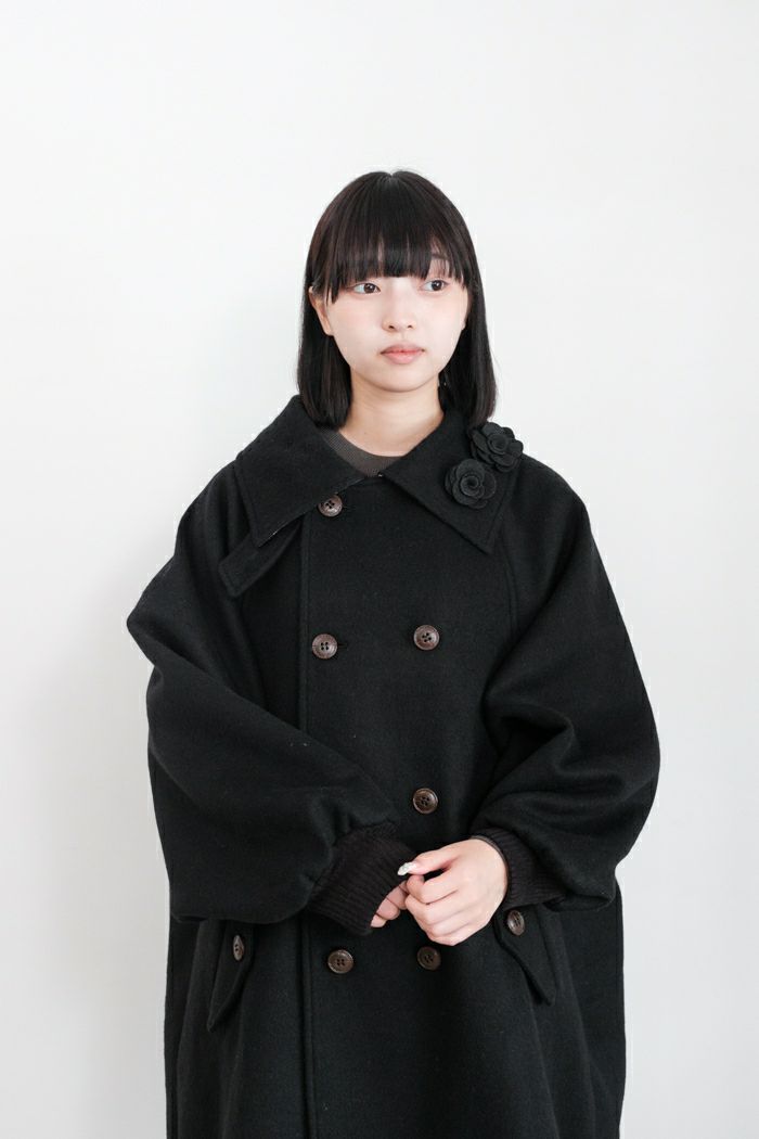 ベッドサイドドラマ　フード付きコート bedsidedrama ベッドサイドドラマ Cocoon Cosage Coat (24AW