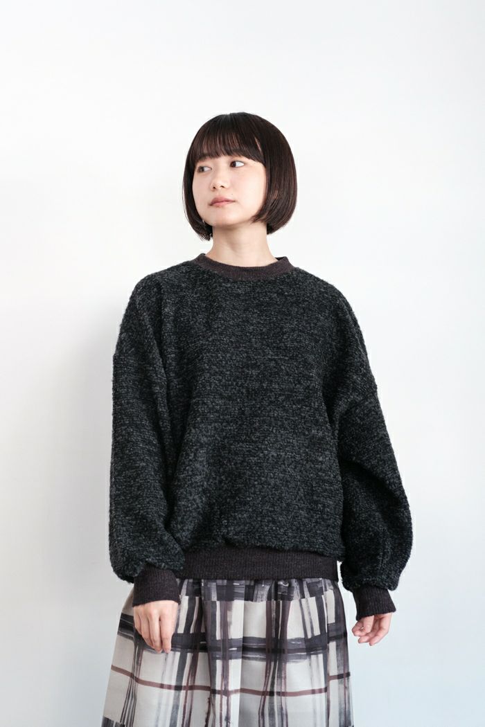 e’ternite’ de Soi-e エテルニテドゥソワ <BR>トライスピンカラーMixインレイプルオーバー(24AW）