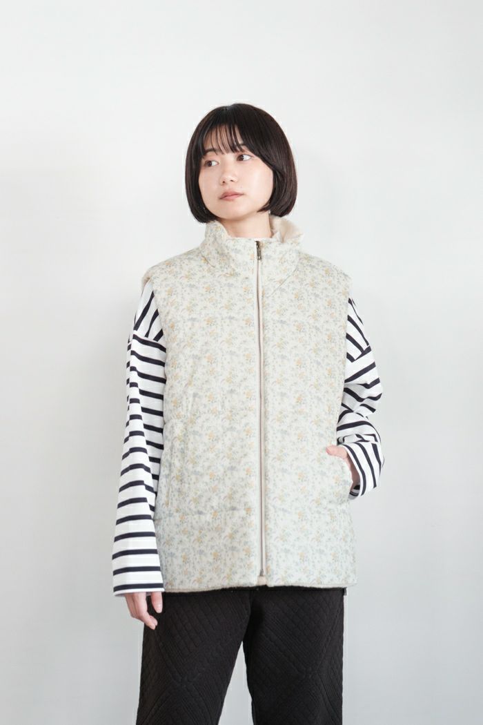 Porter des boutons ポルテデブトン リバティリバーシブルベスト(24AW